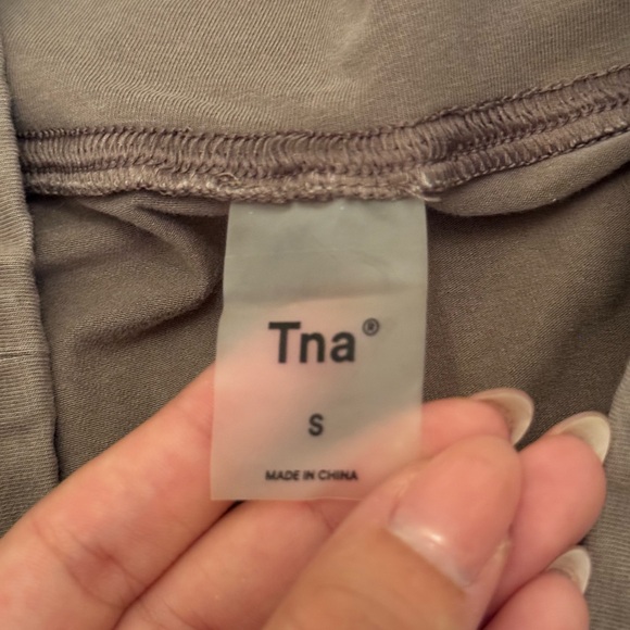 BEIGE ANDT TAUPE TNA BIKER SHORT SET OF 2 - Picture 3 of 4